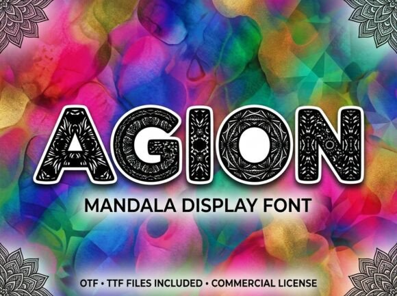 Agion: The Decorative Display Font for Bold Creators