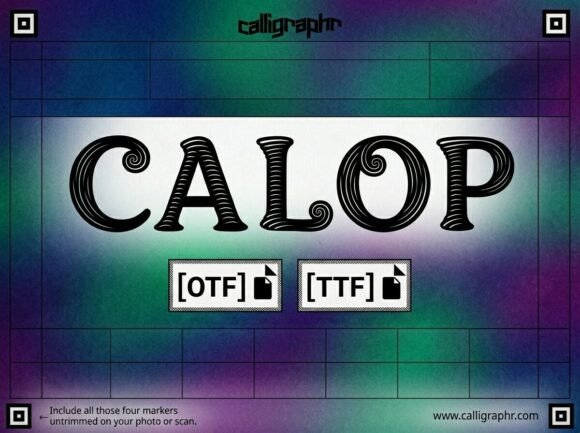Calop: The Engraved Elegance of a Modern Vintage Typeface