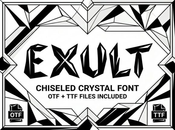 Exult: Crafting Bold Statements with This Decorative Display Font