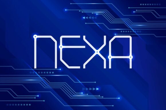NEXA: The Bold Gothic Display Font for Modern Tech