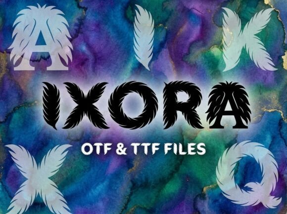 Take Flight with Ixora: A Typeface of Feathered Soul
